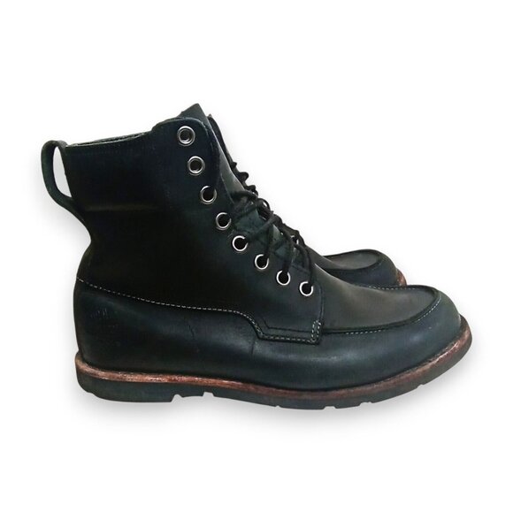 Timberland Premium Leather Waterproof Boot Black Men's Size 10.5 US - Picture 4 of 16